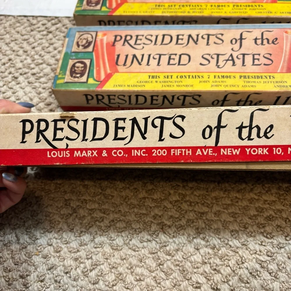 Vintage Louis Marx & Co Presidents of the US Series 1, 3, and 4_7